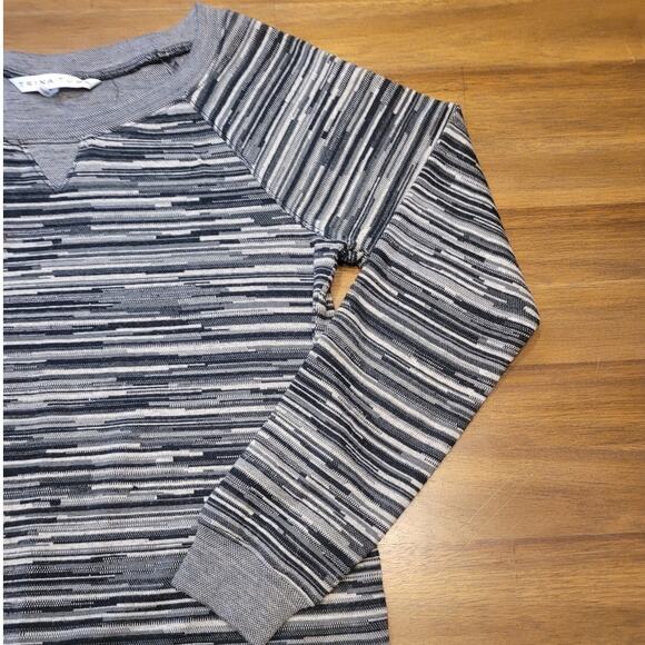 🖤 Trina Turk Stretch Jersey Sweatshirt Sweater – Women’s S – Gray/Black/White - Picture 3 of 10